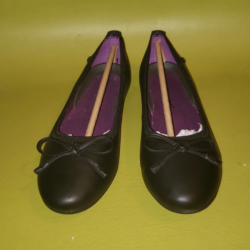 HUSH PUPPIES JOSIE BLACK FLATS